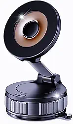 LOMONICA Suporte de telefone de carro atualizado 2026 para Magsafe [120+LBS Sucção mais forte e 2800gf Magnético] Suporte de telefone de carro ajustável 360°, suportes de telefone para o seu carro