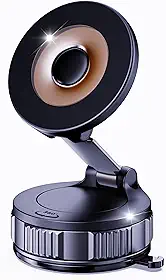 LOMONICA Suporte de telefone de carro atualizado 2026 para Magsafe [120+LBS Sucção mais forte e 2800gf Magnético] Suporte de telefone de carro ajustável 360°, suportes de telefone para o seu carro
