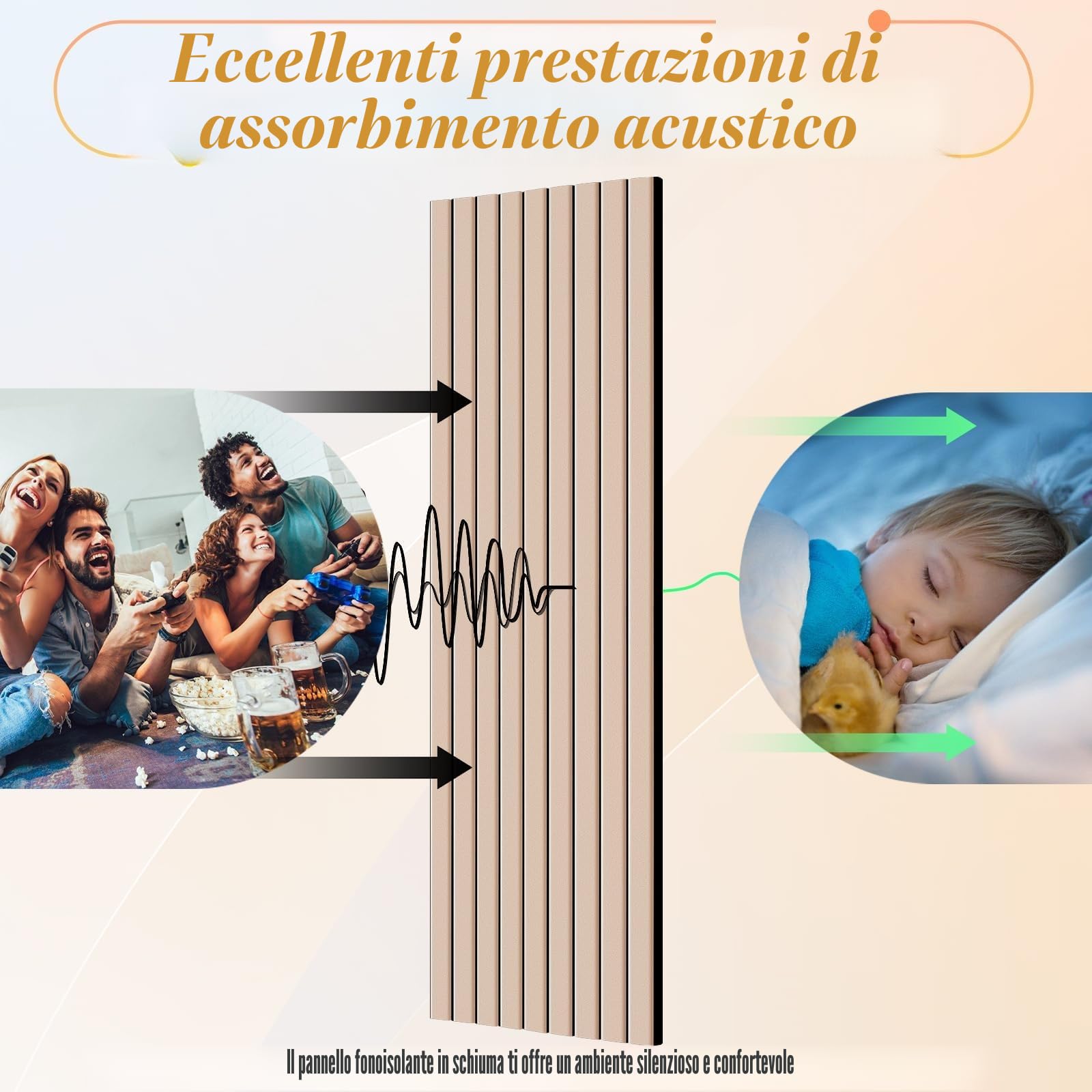 NZQXJXZ 12 Pezzi Pannelli Acustici da Parete Grandi, Pannelli Acustici Autoadesivi Insonorizzati per Parete, 40 x 30 x 1 cm, Trattamento Acustico per Studio di Registrazione in Casa e Ufficio