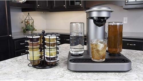 Miniatura 2 de Nifty - Cajón de cápsulas bartesianas de 2 niveles para bebidas de cóctel, capacidad para hasta 36 cápsulas de cápsulas, cajón rodante suave,