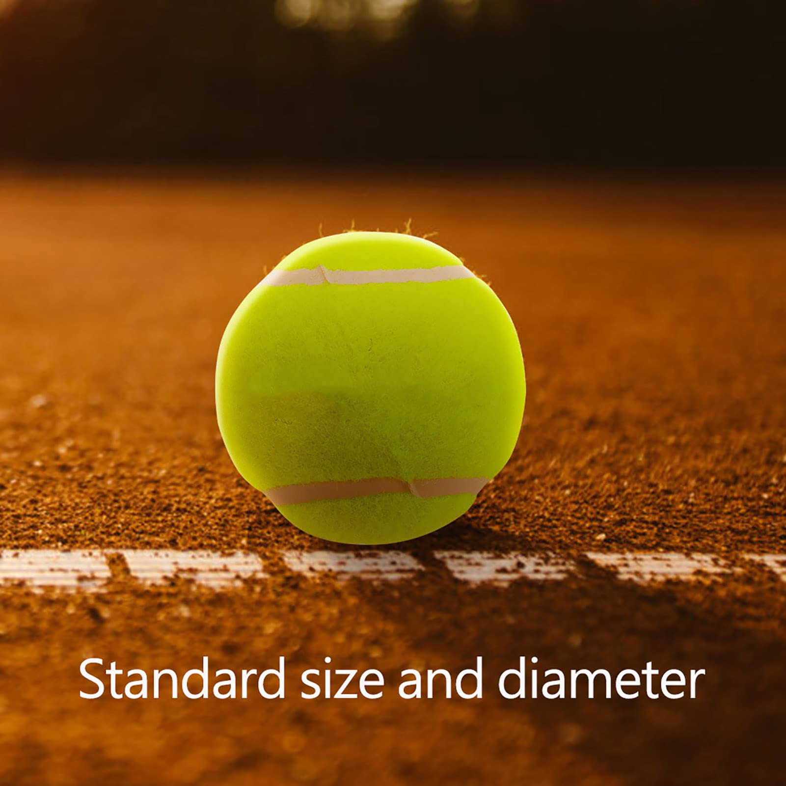 Balle de Tennis, 3 Pcs Haute Elasticité Formation Balle de Tennis Compétition Divertissement Accessoire de Tennis