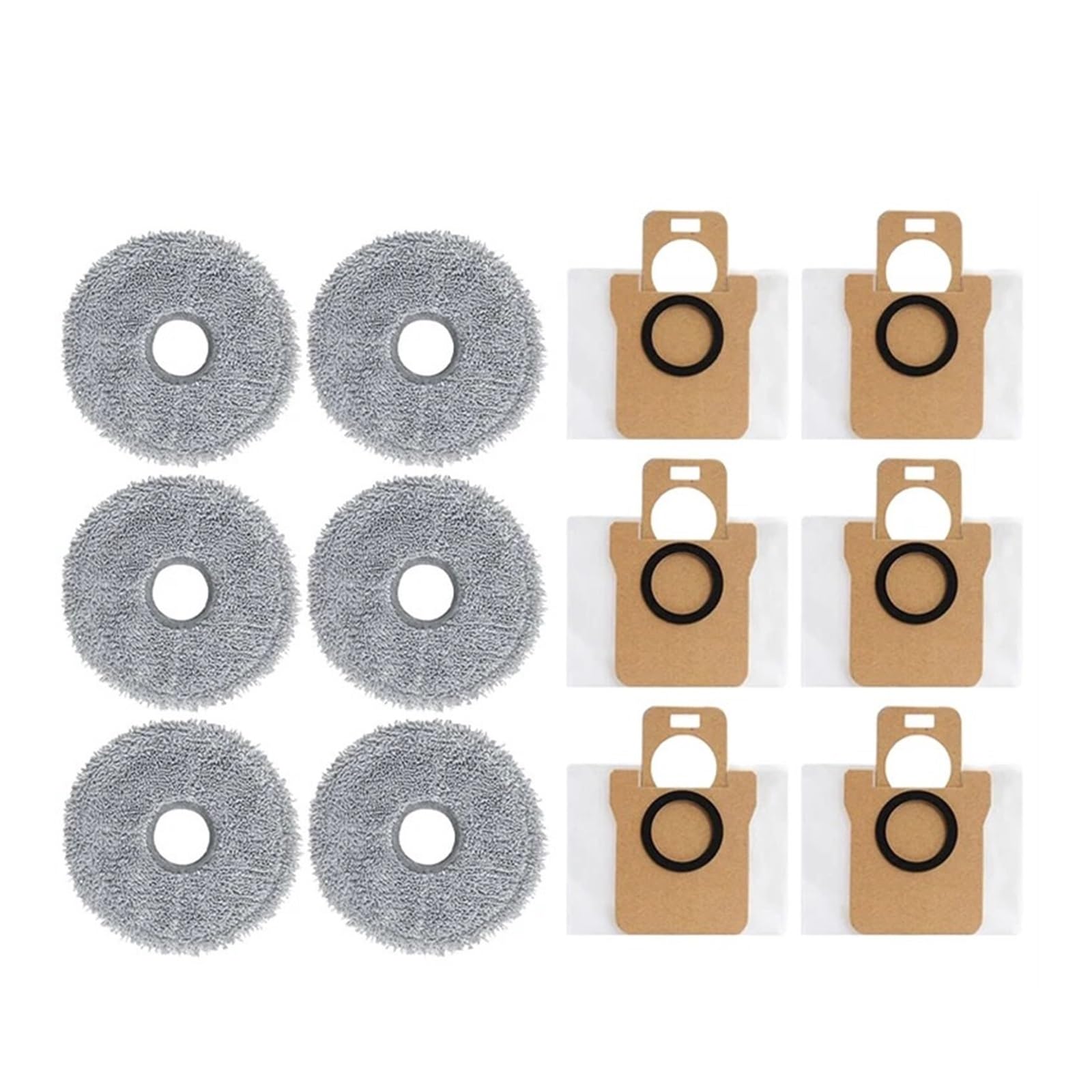 ZQKKLK Compatible with Dreame Bot L20 Ultra / X20 Pro Accessories Mop Dust Bag Robot Vacuum Cleaner Replacement Parts(6PCS)