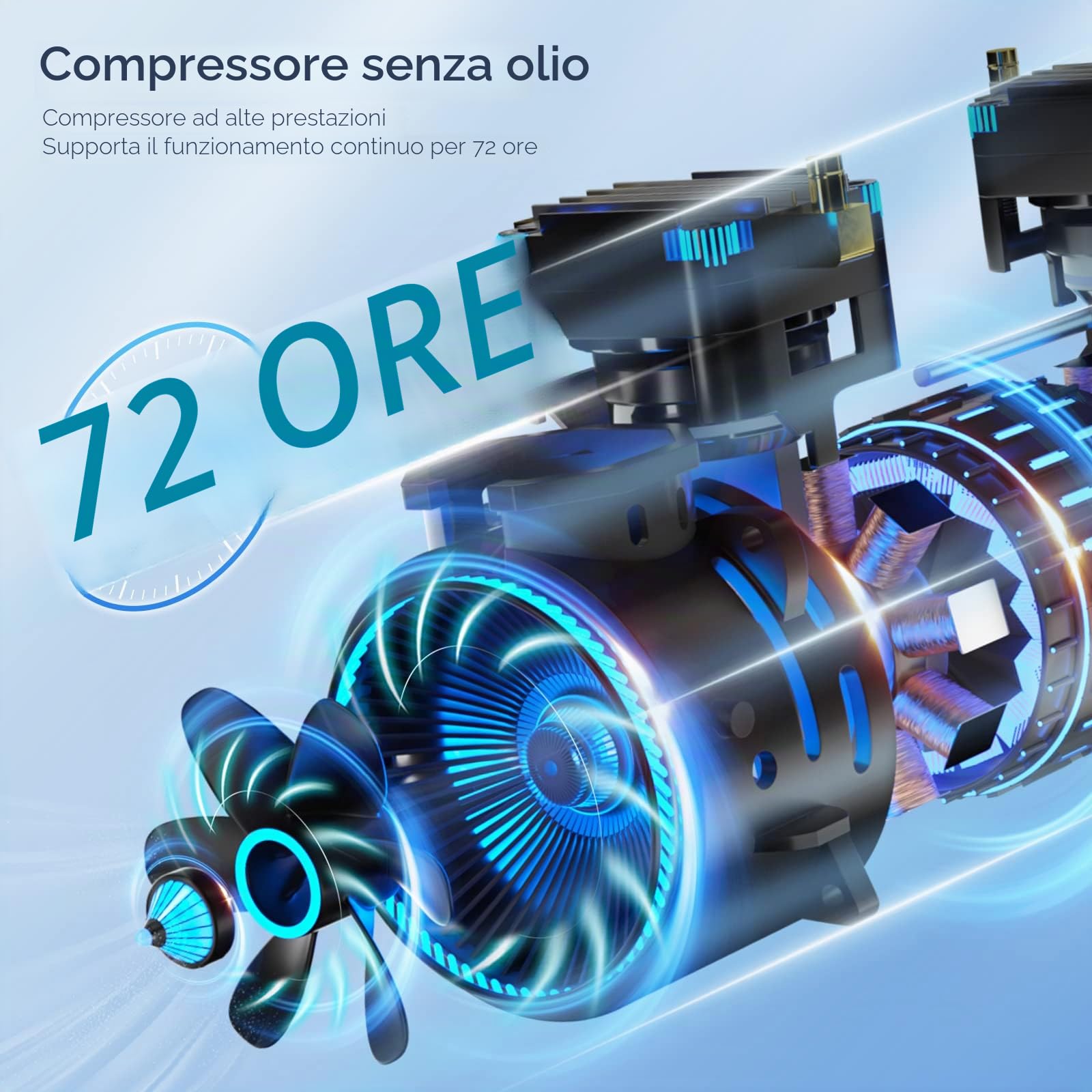Concentratore di ossigeno regolabile 1-7 l/min ossigeno macchina ossigeno 30%-90% purezza, ossigeno per uso domestico, accessorio completo per emergenza