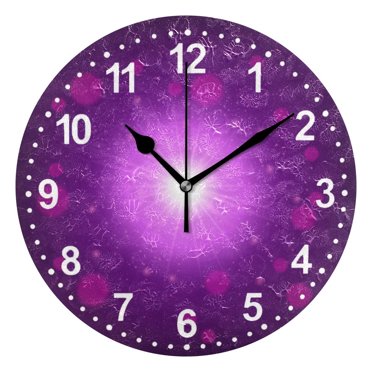 TAHEAT Orologio da Parete per Cucina, Orologio Viola a Pila Silenzioso Moderno da 30 CM, Decorativo per Cucina, Salotto, Camera da Letto, Bagno, Ufficio, Caffetteria