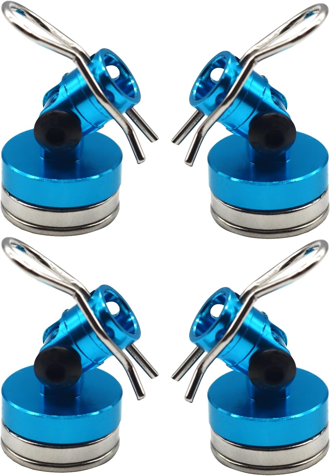 Nvwadayu RC Car Magnetic Body Mounts for 1/10 RC Touring Car, Sakura S/XI/CX, Xray T3 / T4 Drift Redcat Himoto HSP Flying Fish ETC. (Blue)