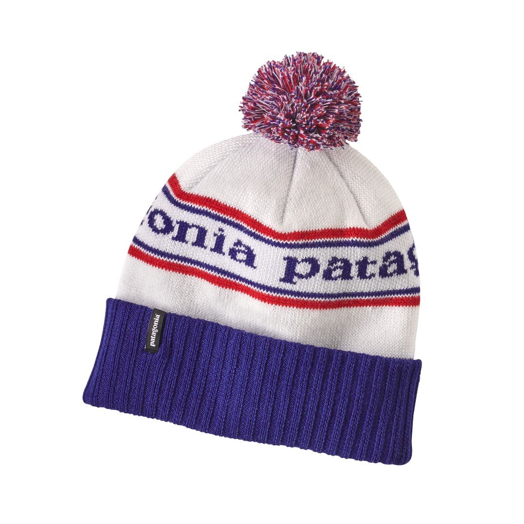 Patagonia 29187prvball – Powder Town Beanie Colour: Park Stripe: Viking Blue Size: All