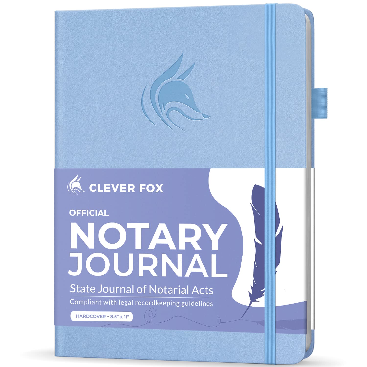 Clever Fox Notary Journal Log Book – Notary Public Journal of Notarial Acts – Supplies for Notaries – 612 Record Entries, Numbered Pages, Hardcover,