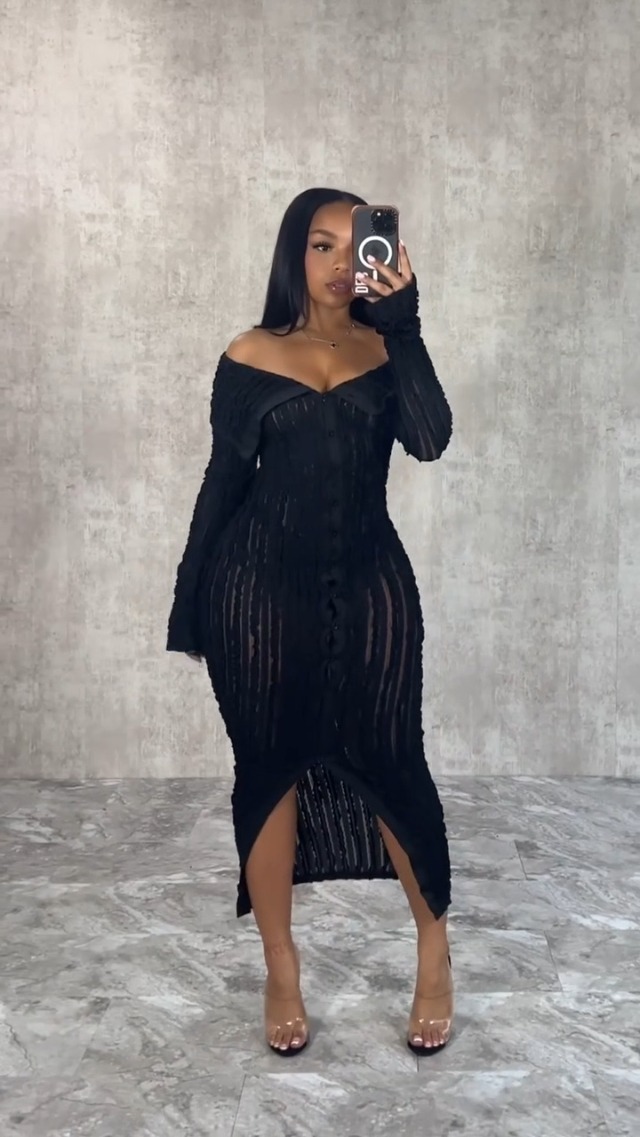 neck dress black Wherever You Go Black Turtleneck Sweater Dress – Shop the Mint main image 0