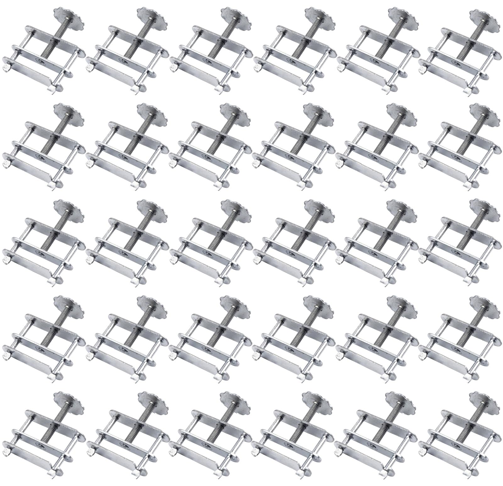 10pcs Waterproof Hose Clamps, Stainless Steel Telescopic Flow Control Tubing Clamps Pipe Clamp Adjustable Screw Clamp Bolt Springs Laboratory Tubing Clip Spring Compressor to Rotate Screw Clamp