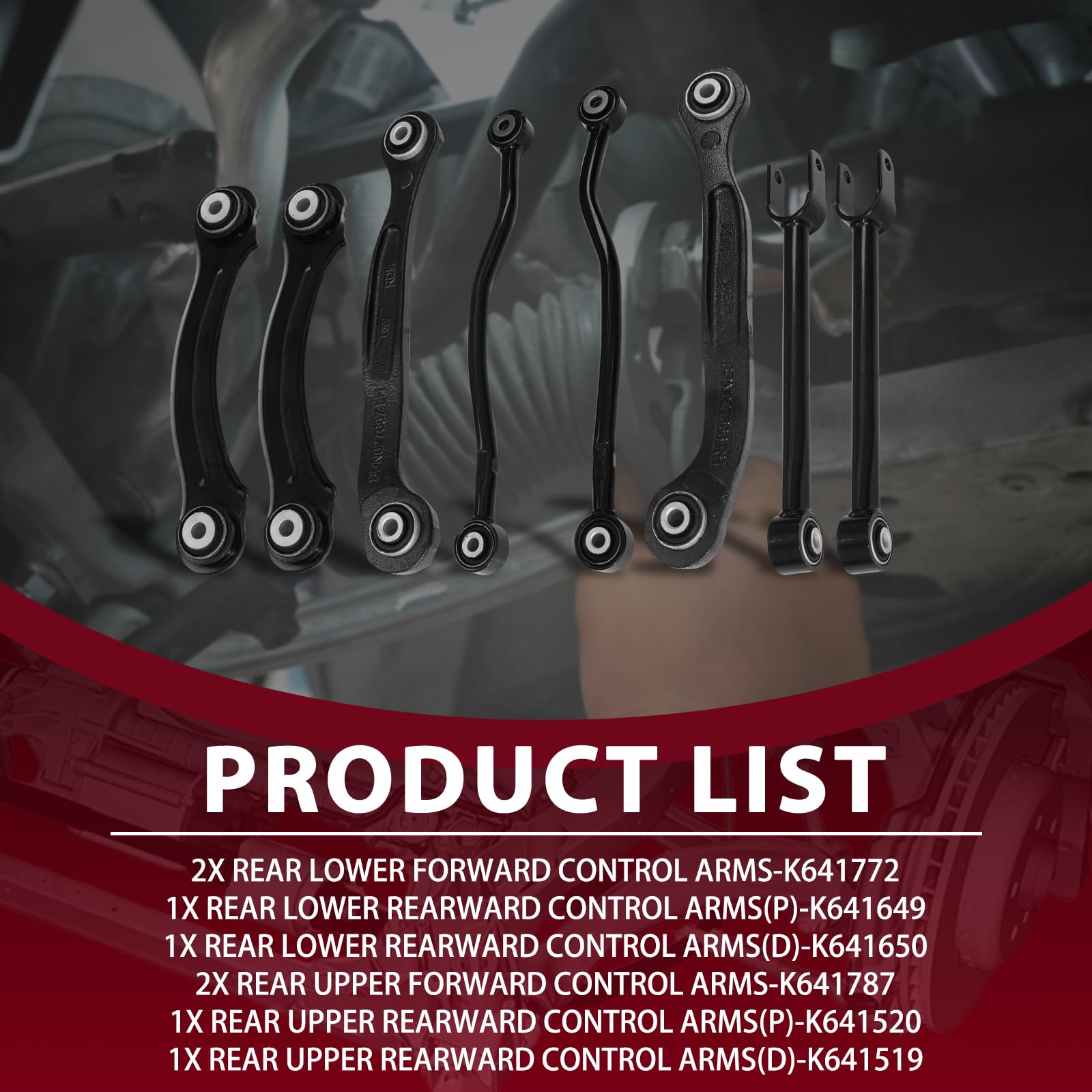 Rear Control Arms Lateral Link Kit For 2005-2011 Chrysler 300, Dodge Charger, Challenger