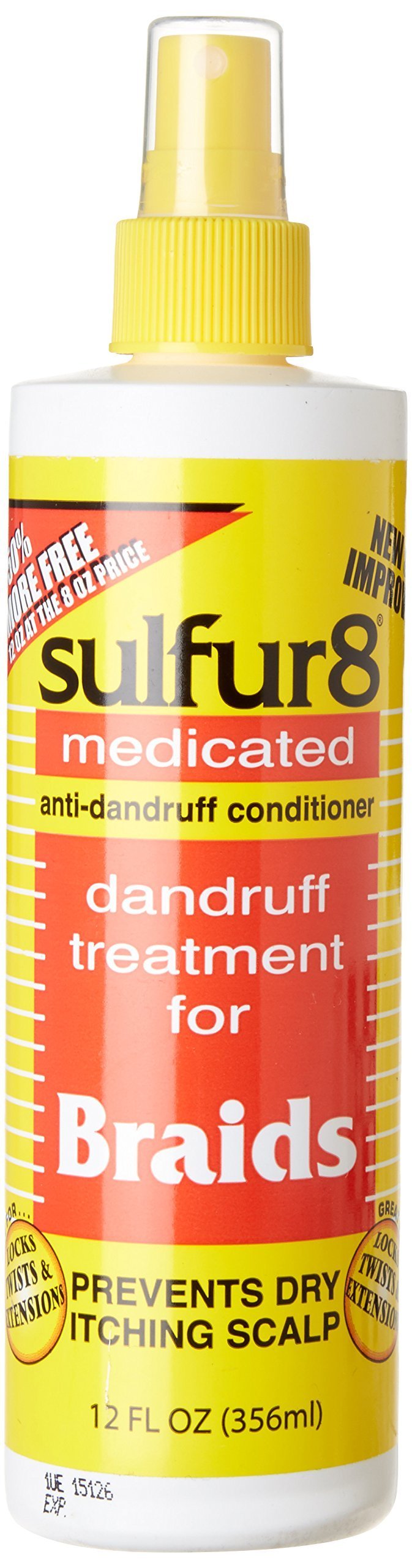 Sulfur 8 Dandruff Treatment For Braids 12 oz. Spray - PACK OF 3