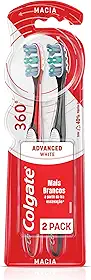 Colgate Escova Dental 360º Luminous White 2Unid Promo Leve 2 Pague 1 Cores Sortidas