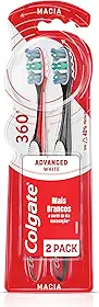 Colgate Escova Dental 360º Luminous White 2Unid Promo Leve 2 Pague 1 Cores Sortidas