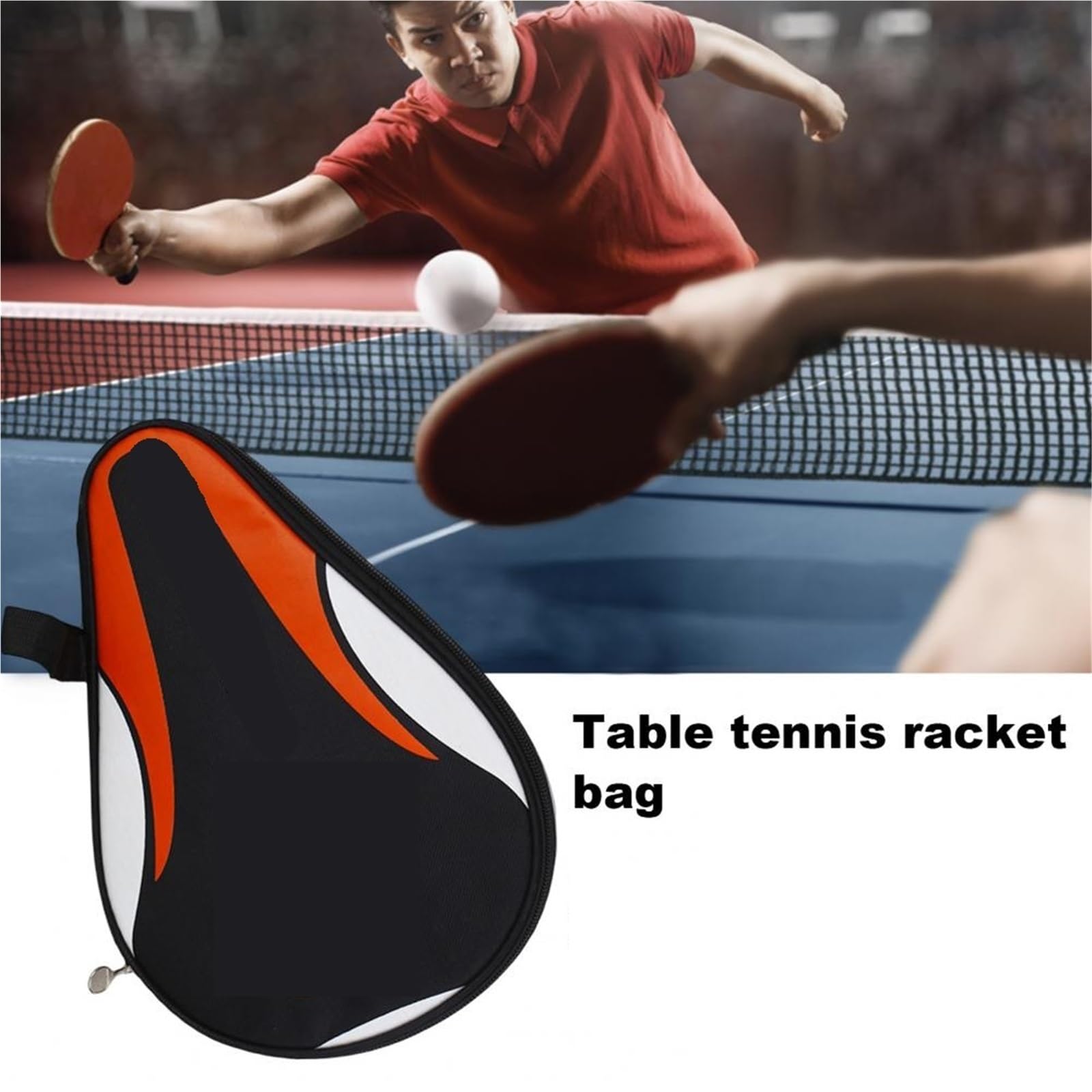 Copertura for racchetta Borsa portatile Borsa da ping pong Custodia for racchetta da ping pong in tessuto Oxford Per Ping Pong
