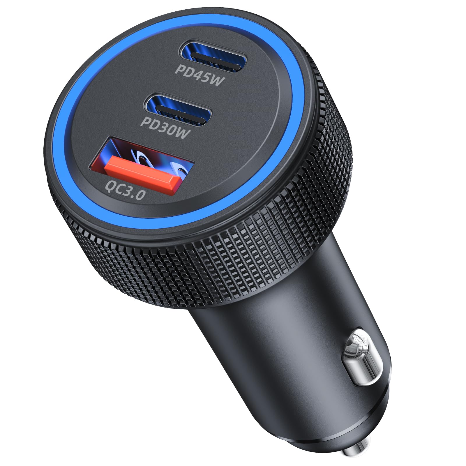 Chargeur Allume Cigare USB C 3 Ports 93W PD QC 3.0 Chargeur Voiture Charge Rapide Prise Allume Cigare 12V,pour iPhone iPad Samsung Huawei Xiaomi Tabletetc - 1