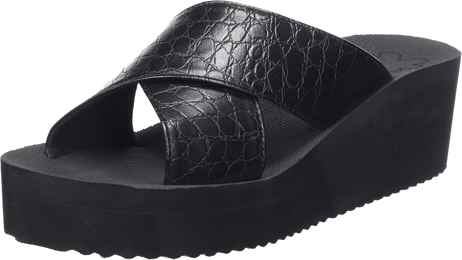 flip*flop Dames wedgecross croco, staal, 40 EU flip*flop Dames wedgecross croco, staal, 40 EU