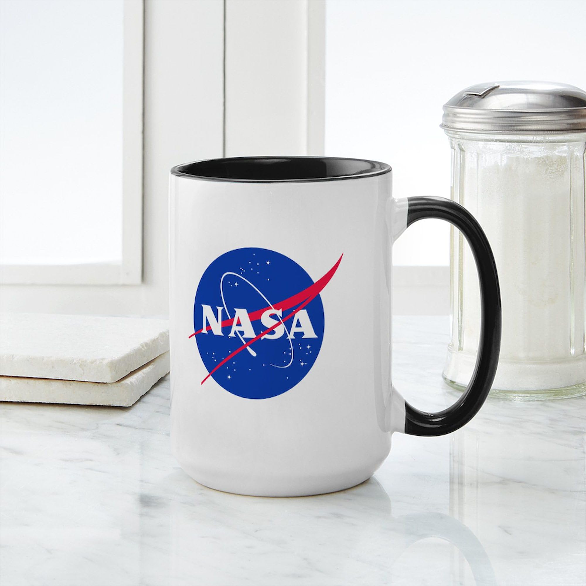 Amazon.com | CafePress NASA Large Mug 15 oz (444 ml) Ceramic Coffee Mug: Coffee  Cups & Mugs