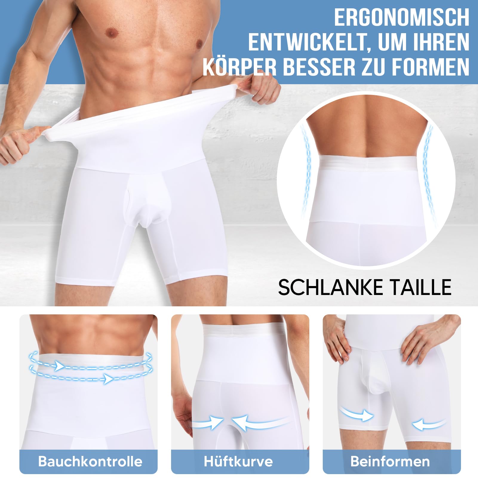 SLIMBELLE Faja Reductora Hombre Pantalones Braga Moldeadora Elástico Calzoncillos Hombre para Boxer Shapewear Lencería Pantalones Faja para Hombre
