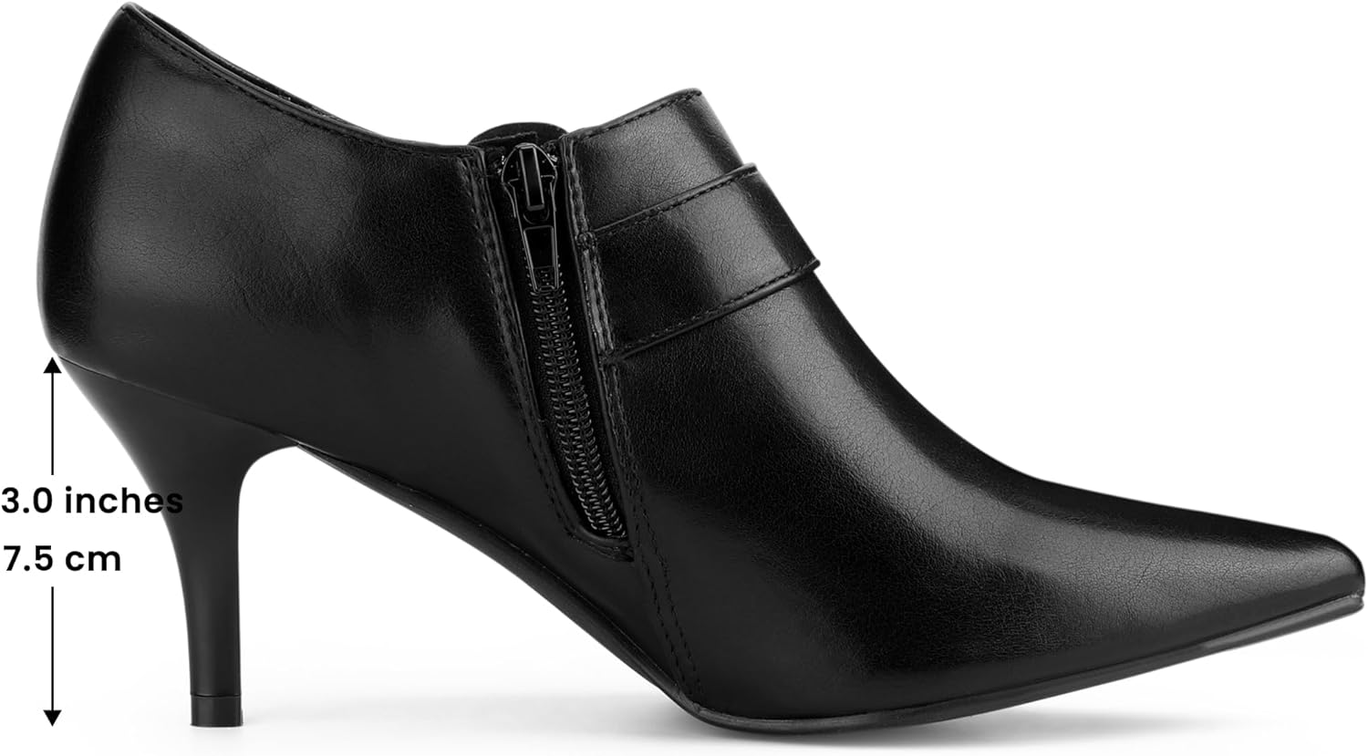 Allegra K Flower Stiletto Heels Pointy Toe Ankle Booties for Women