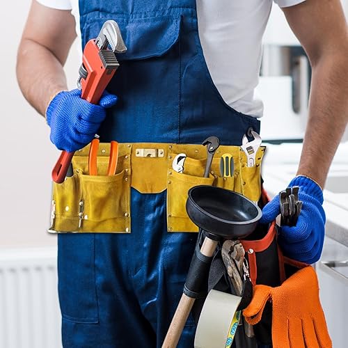 Miniatura 8 de Bolsa de trabajo  Portátil multifuncional resistente  Delantal de trabajo Bolsa de herramientas  para mantenimiento de jardín, hogar, taller al aire