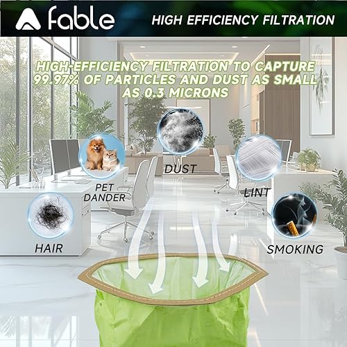 Miniatura 4 de Paquete de 20 bolsas de aspiradora de mochila 107314 para aspiradora ProTeam de 6 cuartos de galón, reemplazo #107314 con cuello triangular abierto