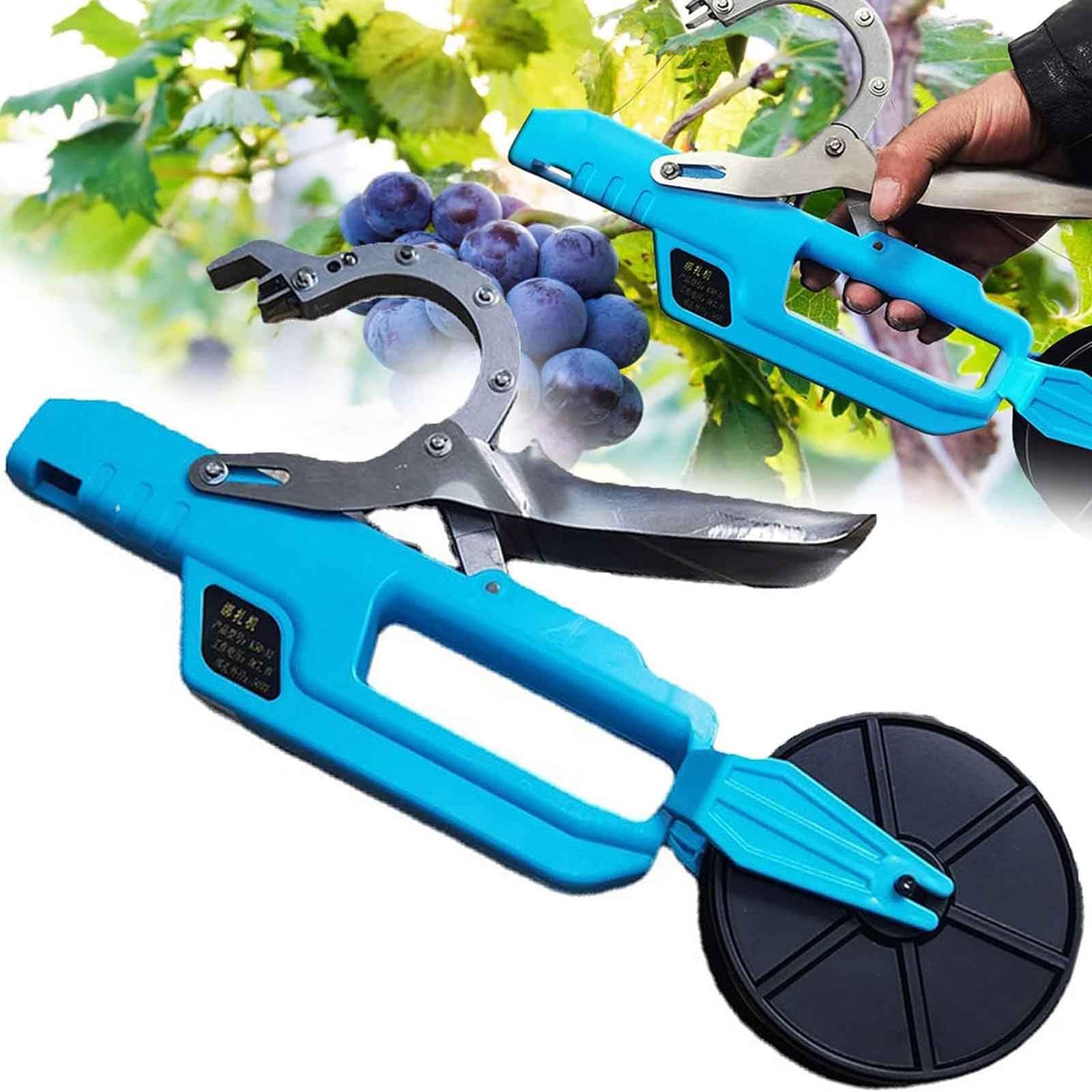 Máquina eléctrica para atar plantas, herramienta de encuadernación de viñedos para uvas, tomates, pepinos y pimientos, diámetro máximo de 50 mm, herramienta de jardín ideal para soporte de plantas