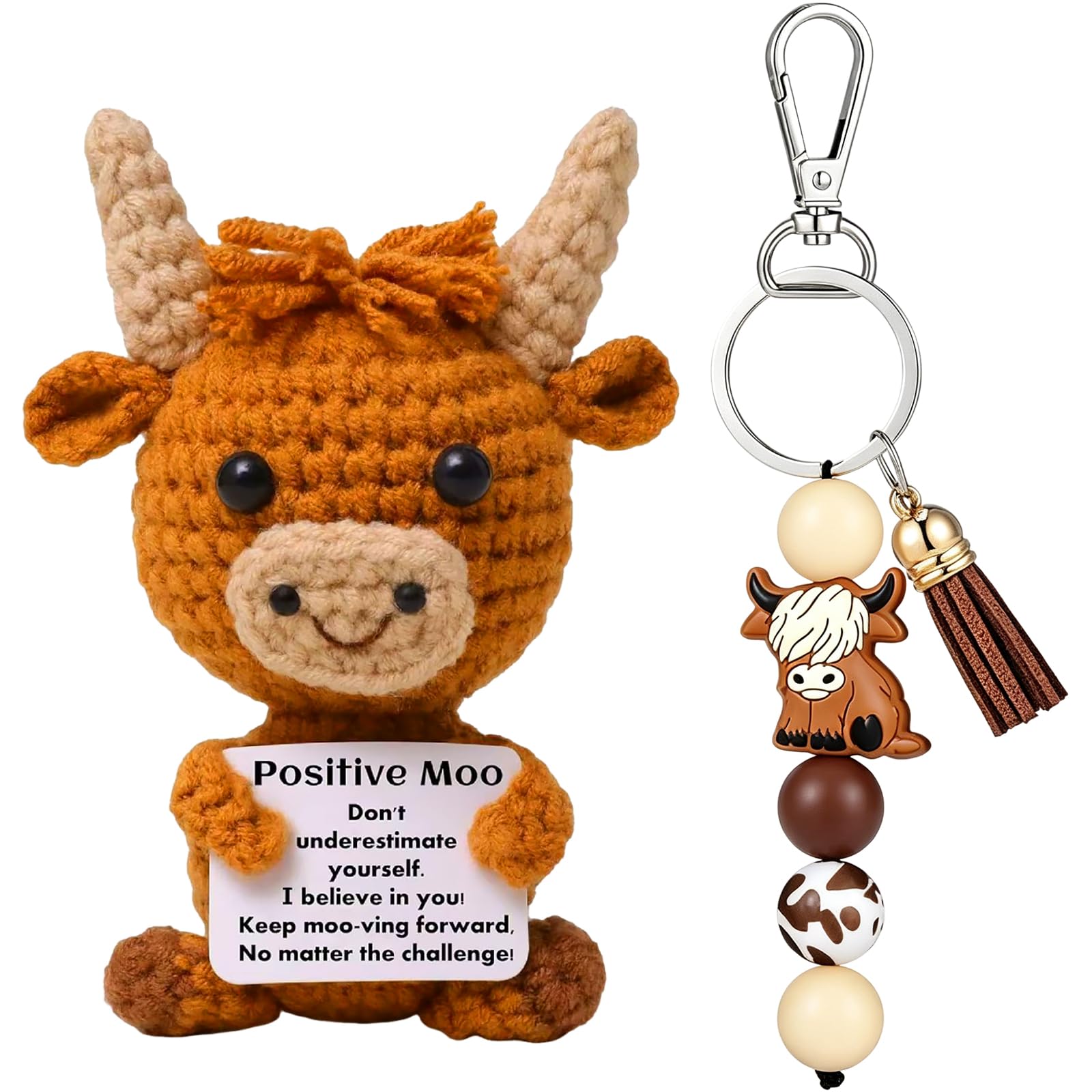 Positive Good Luck Gifts, Animals Exam Good Luck Gifts, Mini Emotional Support Plush, Cheer Up Gift Thank You Teacher Gift, Student Anxiety Relief Emotional Support Gift for Women Men Him Her Friend