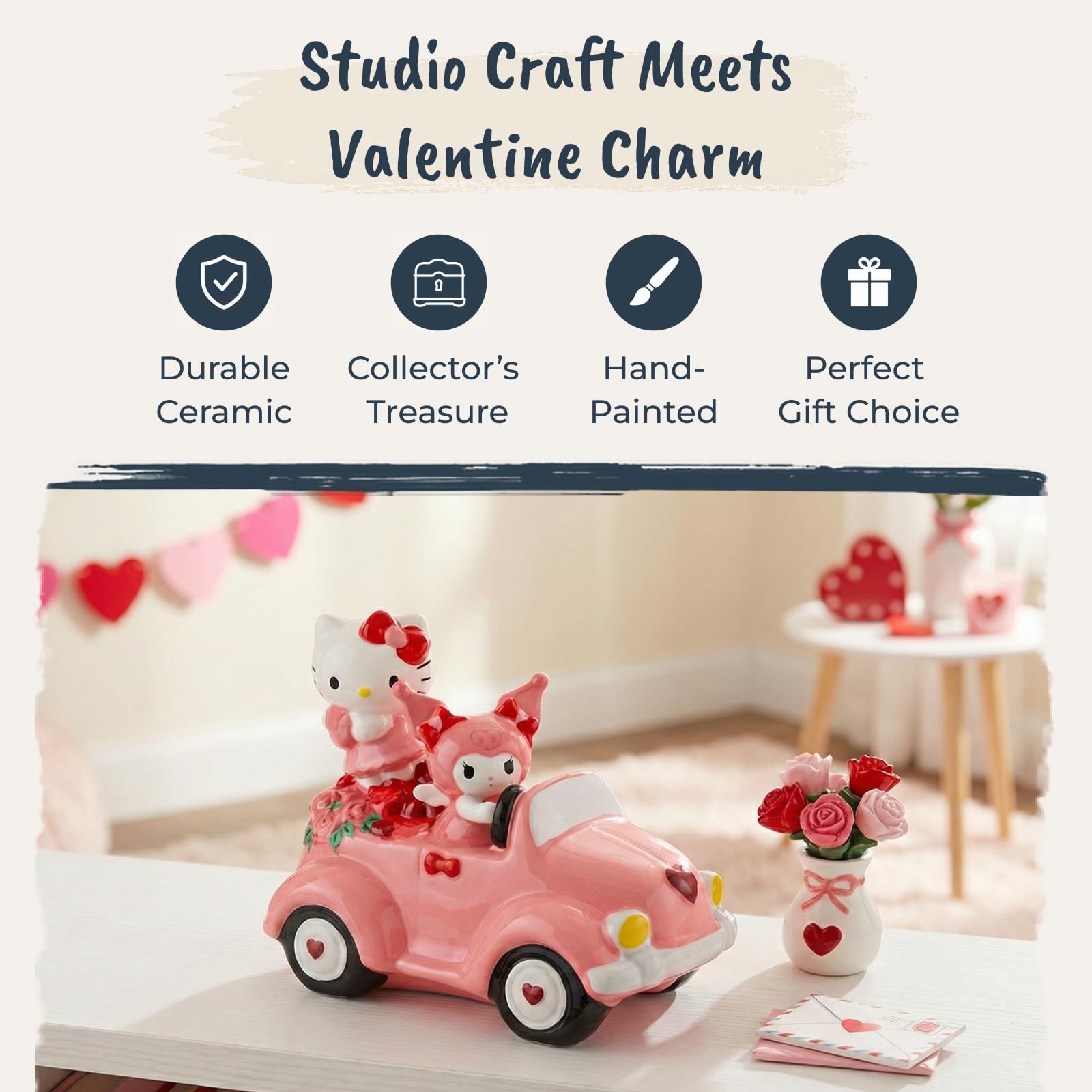 Amazon.com: Blue Sky Clayworks Hello Kitty and Kuromi Valentine