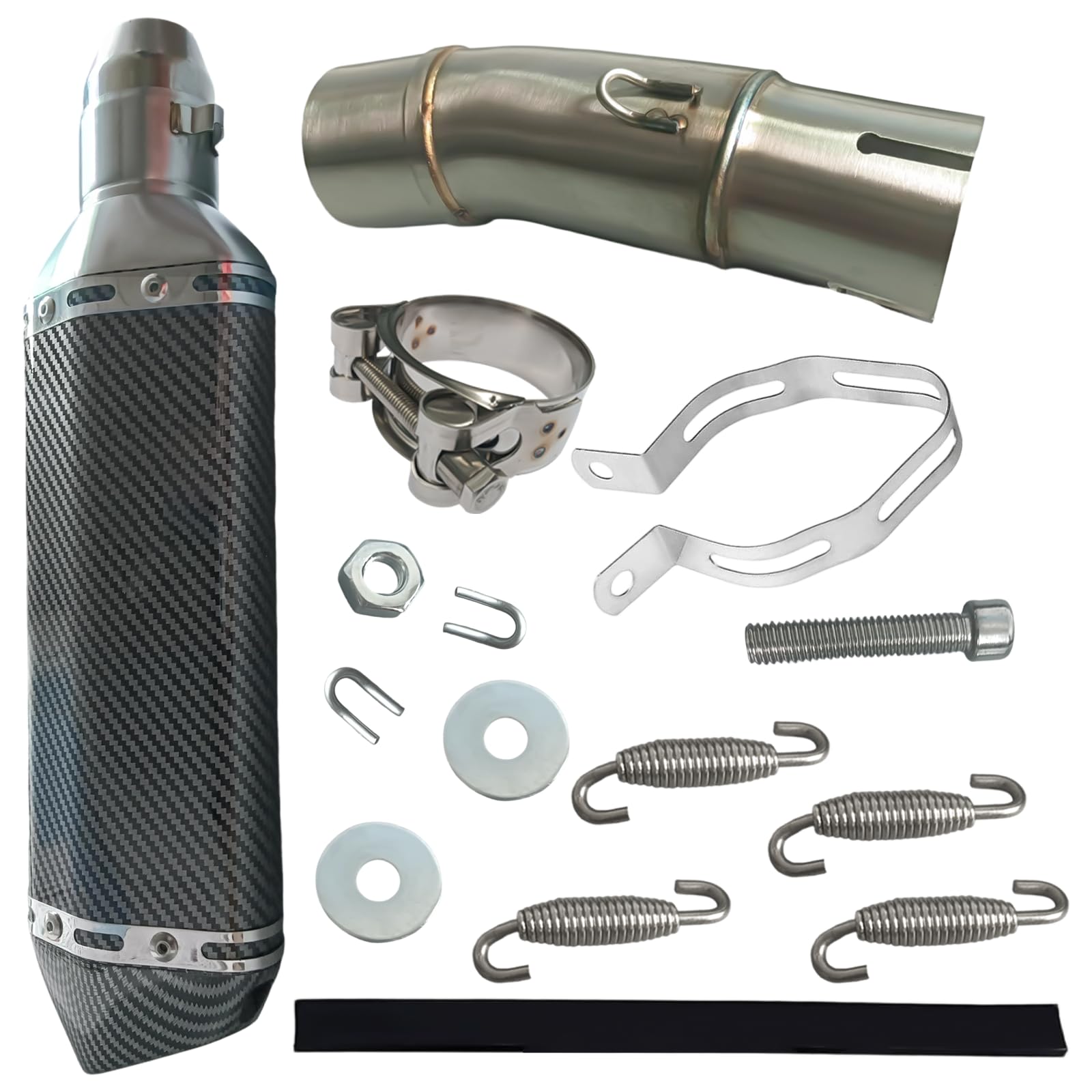 Photo 1 of ZXFRC Motorcycle Muffler Mid Pipe for Kawasaki Ninja 400/500