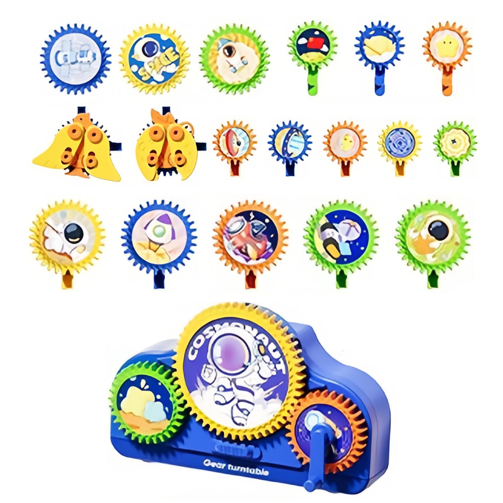 Juguetes de Engranajes Juego Manual Educativo de Bloques de Construcción