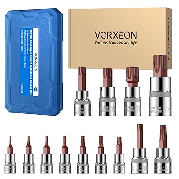 nyan-nyan　0324 VORXEON 10Pcs XZN Triple Square Spline Bit Socket Set M4