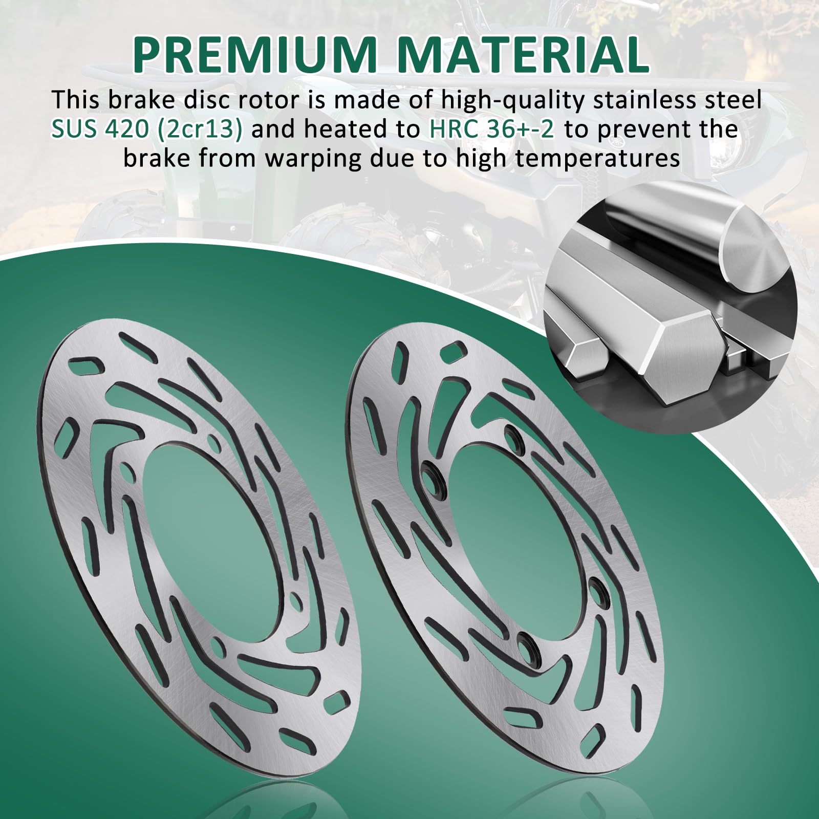 Disque De Frein Arrière Yamaha YFM Grizzly 550, 700 205 Mm NG Brake - Foto 8