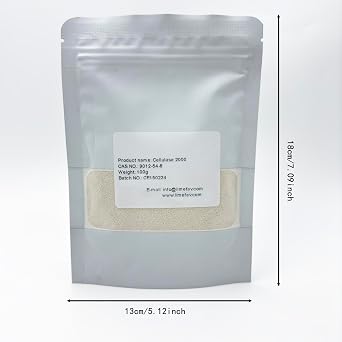 Cellulase(Cellulase 2000),Cellulase Enzyme Powder,CAS NO.:9012-54-8(100g/3.52oz)