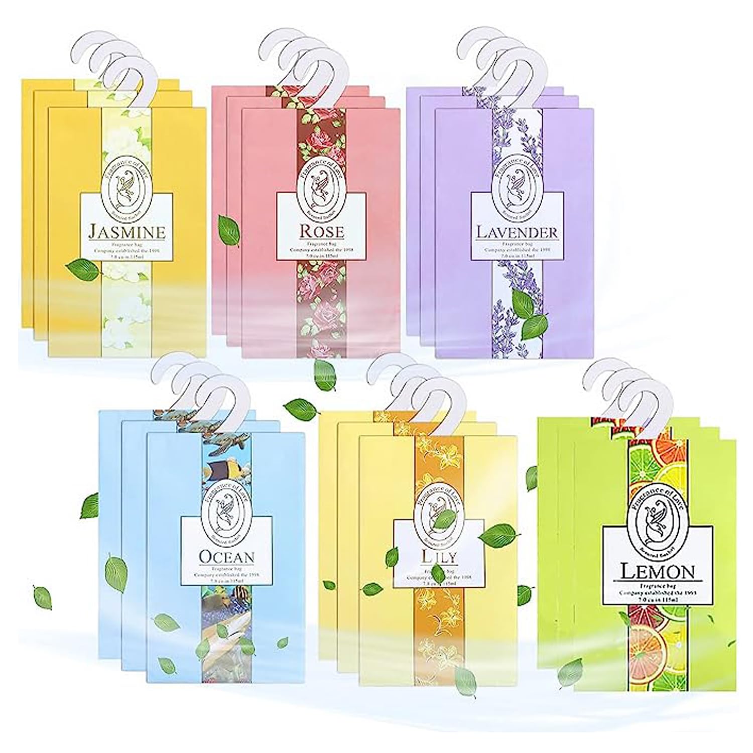 Natural Scented Sachets Bags 12Pcs Fragrance Sachet Bags Wardrobe Fresheners Drawer Fresheners Long Lasting for Drawers Closets, Wardrobes, Bathrooms,Cars (1)