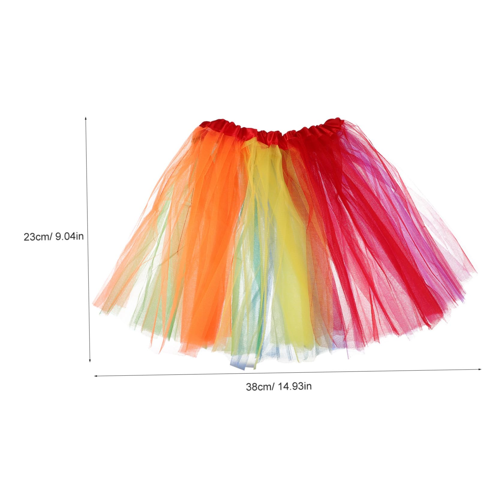 2sätze Regenbogen Tüllrock Mit Kniestrümpfen Stirnband Und Lei Für Mädchen Kostümzubehör Für Festivals Karneval Und Cosplay Einheitsgröße