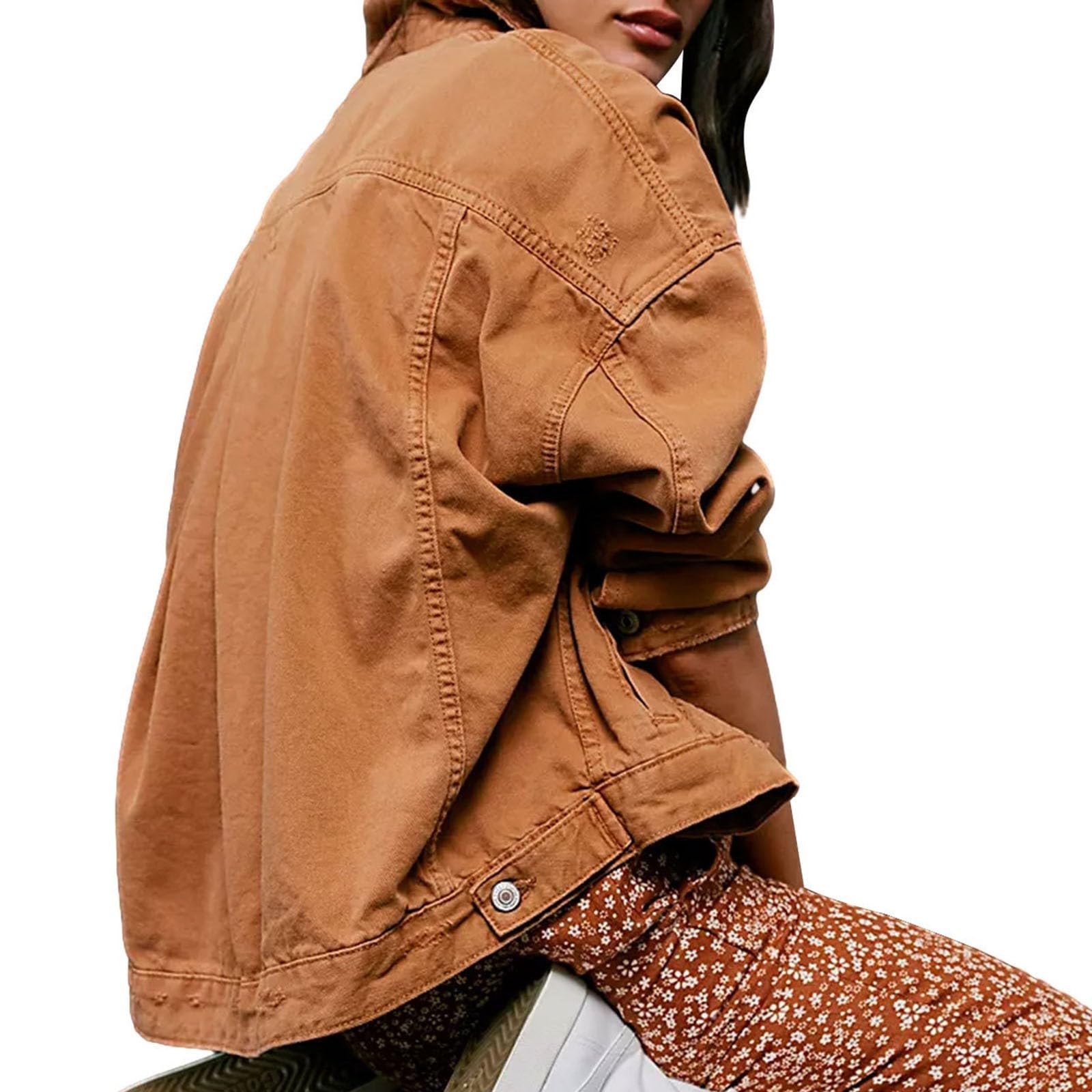 Chaqueta de entretiempo para mujer, chaqueta de primavera, chaqueta de verano, para vaqueros, camisa larga
