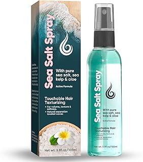 Sea Salt Spray for Hair, Salt and Séa Hair Texturizing Spray for Men & Women, Seasalt Spray Helps Improve Hair Volume, Texture, Thickness