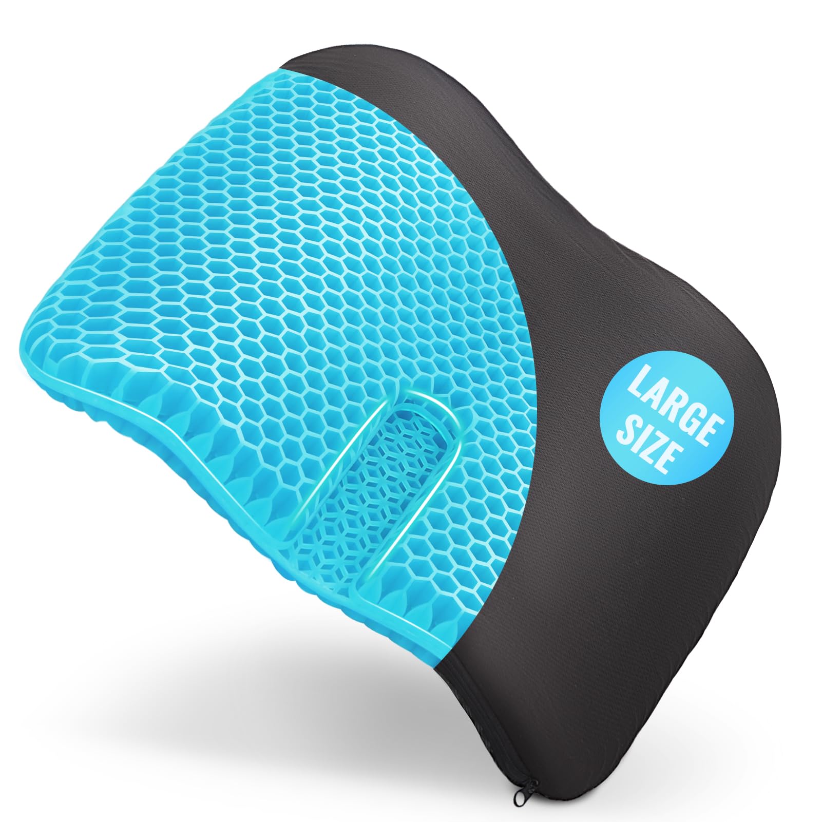 【ブラックフライデー】【15%OFF+50%OFF】【1,127円】 TITIROBA カバー付き 無重力 ハニカムゲルクッション 特大 46×43cm