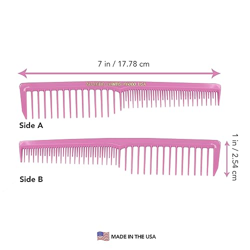 Miniatura 3 de Allegro Combs 6000 dientes anchos teasing Lift ventilado pelo peine de dientes espaciales peluquero estilista pelo rizado mezcla fresca 12 piezas