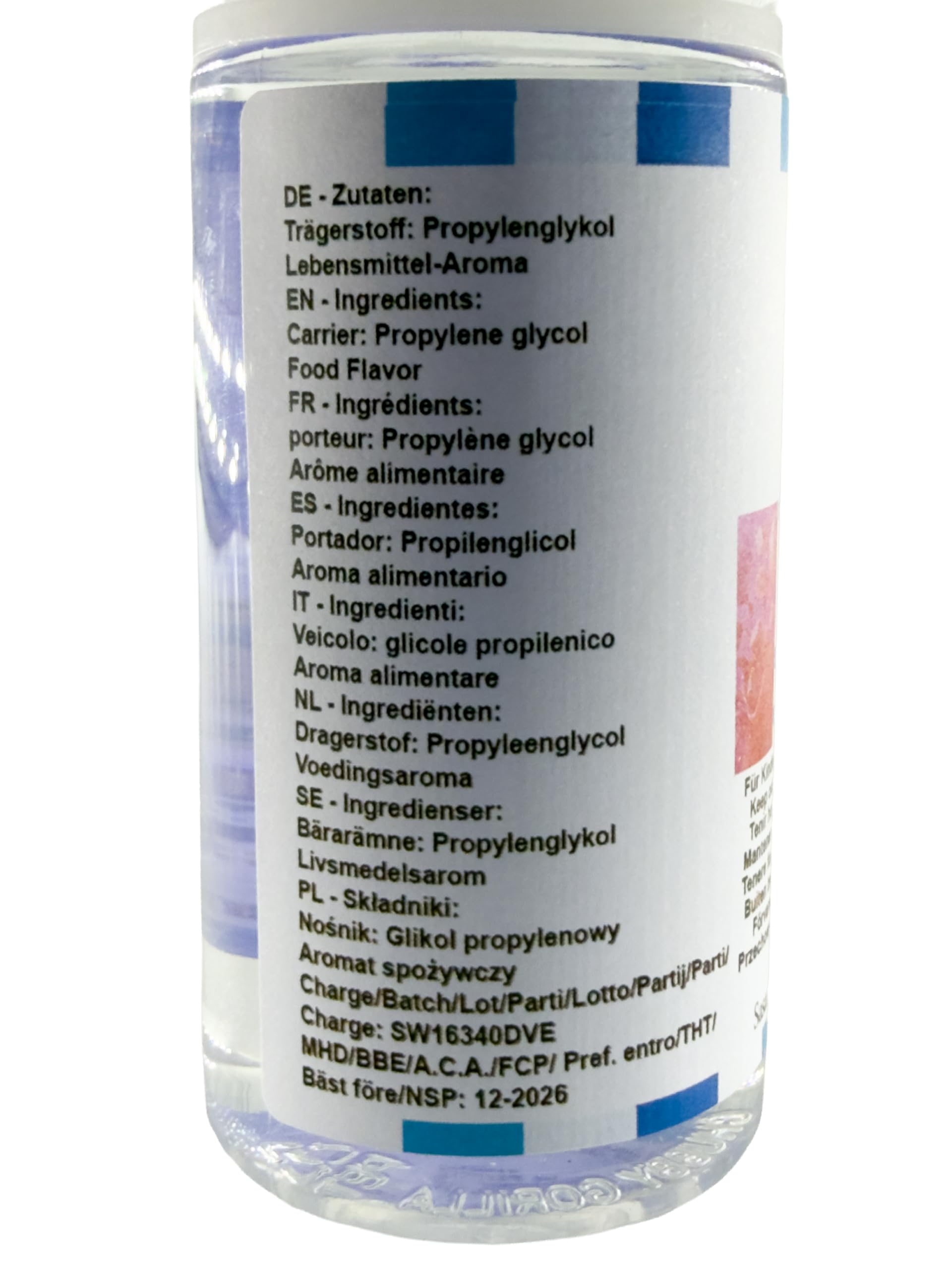 Kaugummi - Bubble Gum Aroma Konzentrat - Vegan - Sasami - 100ml