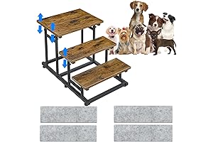 4 Tier Adjustable Pet Dog Stairs