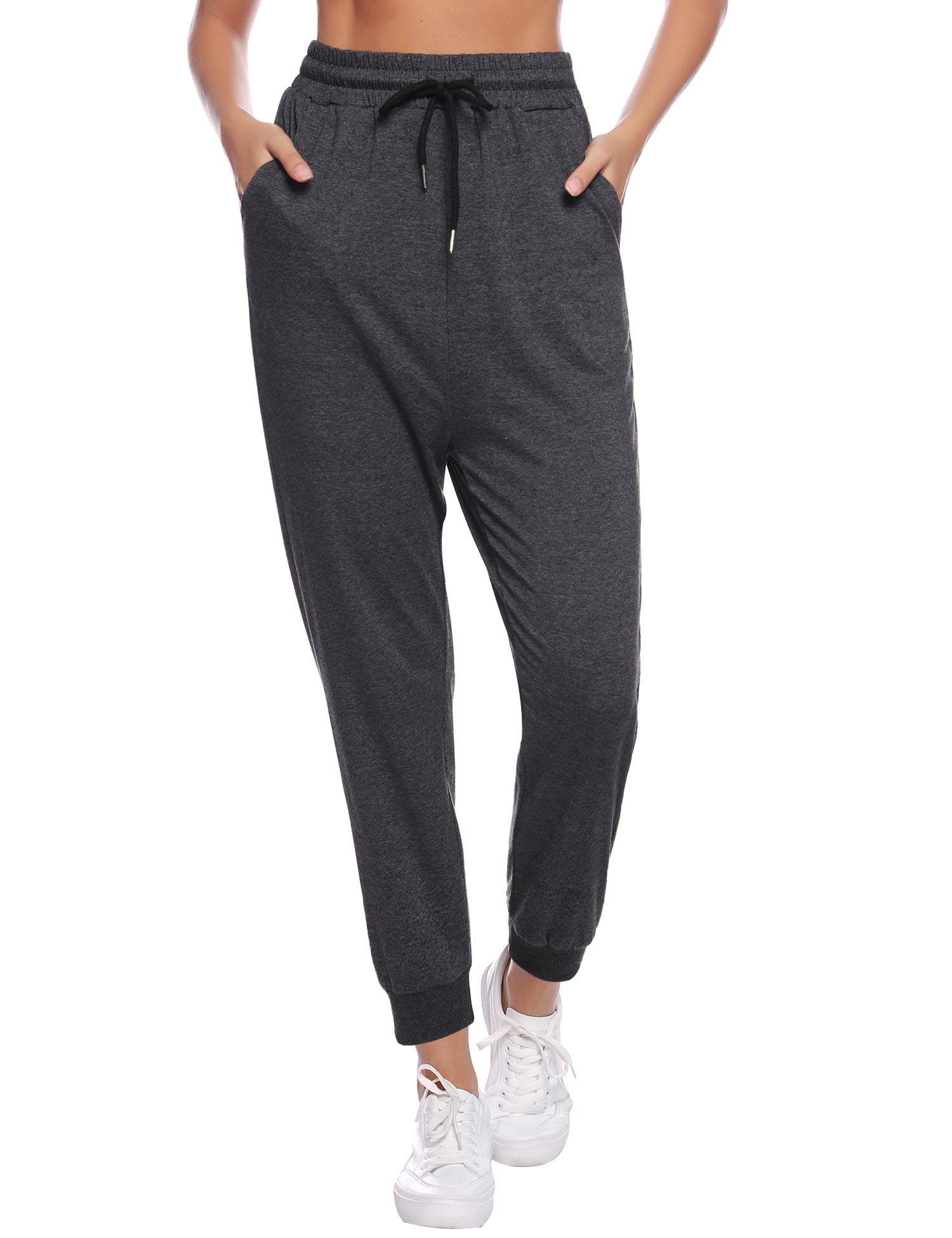 Sykooria Pantaloni Sportivi Donna Pantalone Tuta Donna Cotone Pantaloni Jogger Leggeri con Coulisse S-XXL