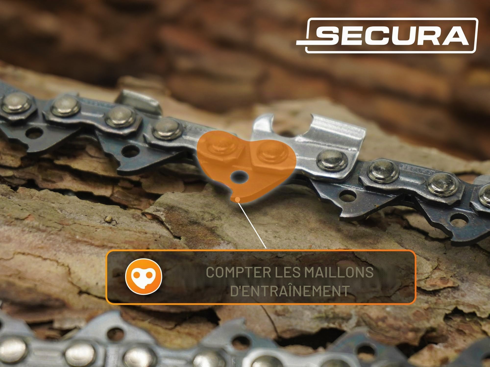 SECURA 4x Chaîne de Scie + 1 Guide 50cm 3/8' 1,6mm 72, compatible avec Stihl