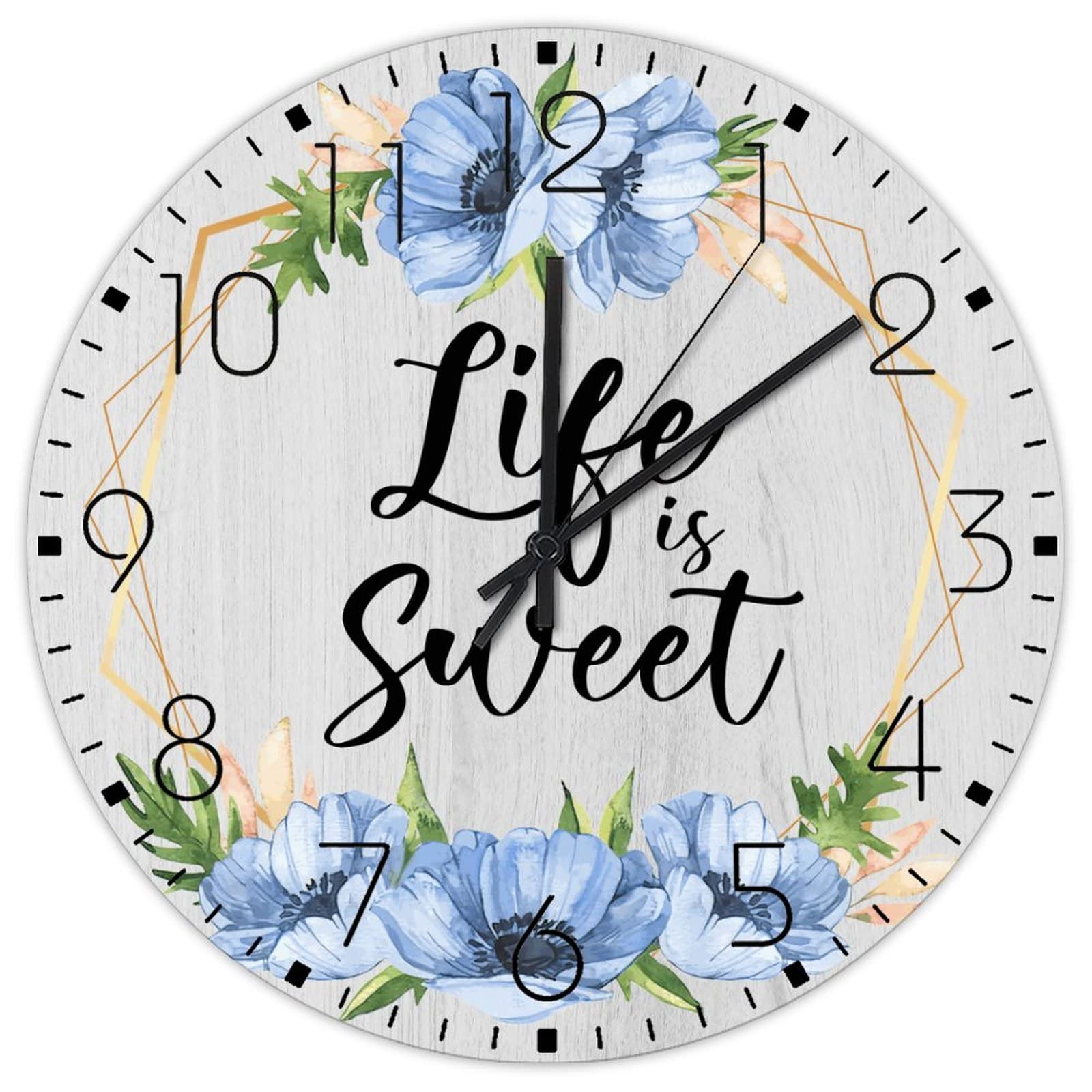 Horloge murale silencieuse en bois pour retrouver le calme chez soi