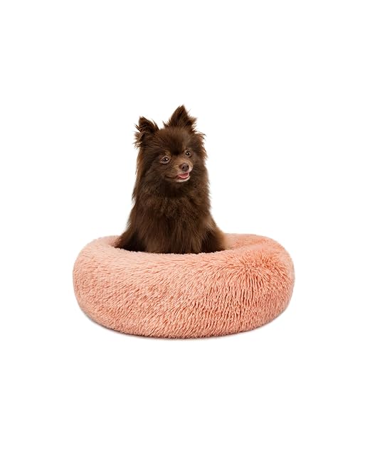 lionto Cama Tipo Donut para Perros y Gatos, Cama Redonda mullida para Mascotas pequeñas y Grandes, Ø 40 cm
