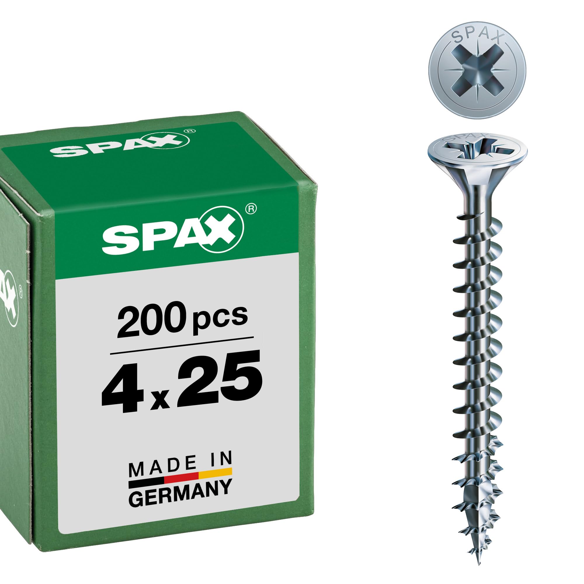 SPAX - Tornillo cincado claro, 4,0 x 40 mm, 200 Unidades — view 67