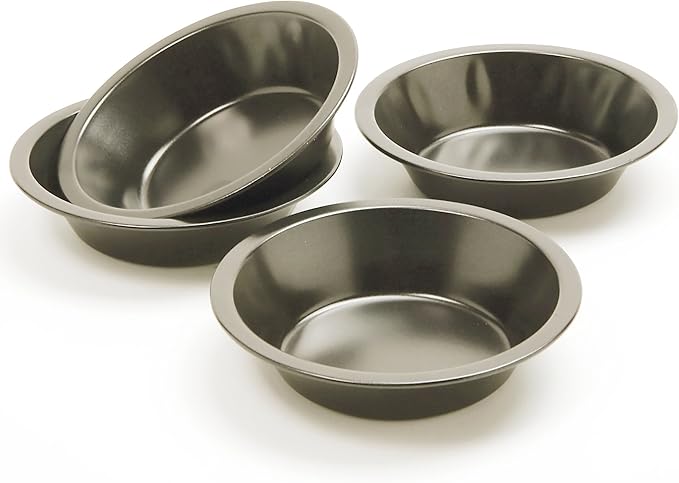 Norpro 3911 Nonstick Mini Pie Pans, Set of 4, Silver