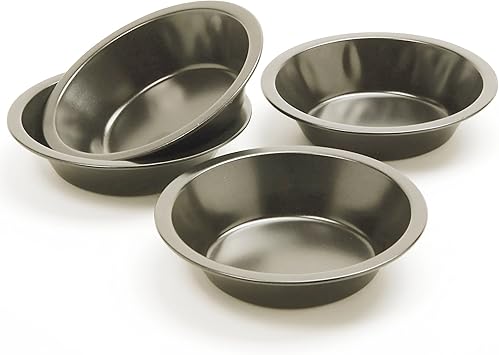 Norpro 3911 Nonstick Mini Pie Pans, Set of 4, Silver