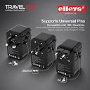 Elleys (70 Watts) 7 in 1 International Travel Adapter | Universal Charger Adapter, 2 USB-A & USB-C Ports, GaN Fast Charging, All in One International Adapter for US, UK, Europe, Canada gallery image