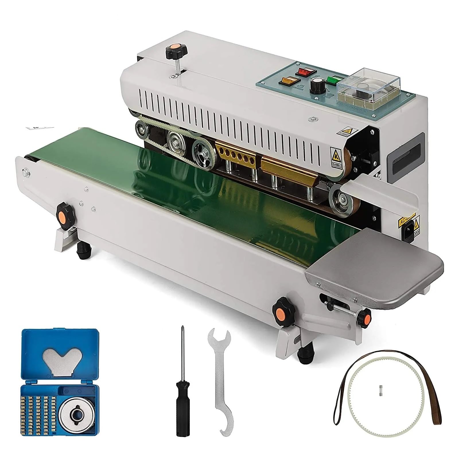 Auto Horizontal Continuous Bag Sealing Machine FR-900 Plastic Band Sealer Electric for DIY Use